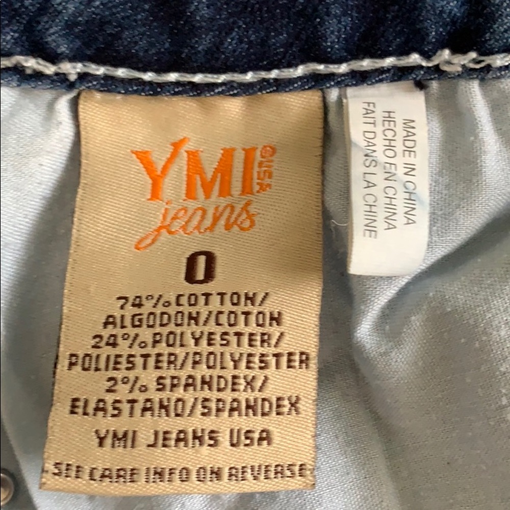 YMI Jeans - Capris or High Rise w/ Rhinestones EUC - Picture 7 of 8